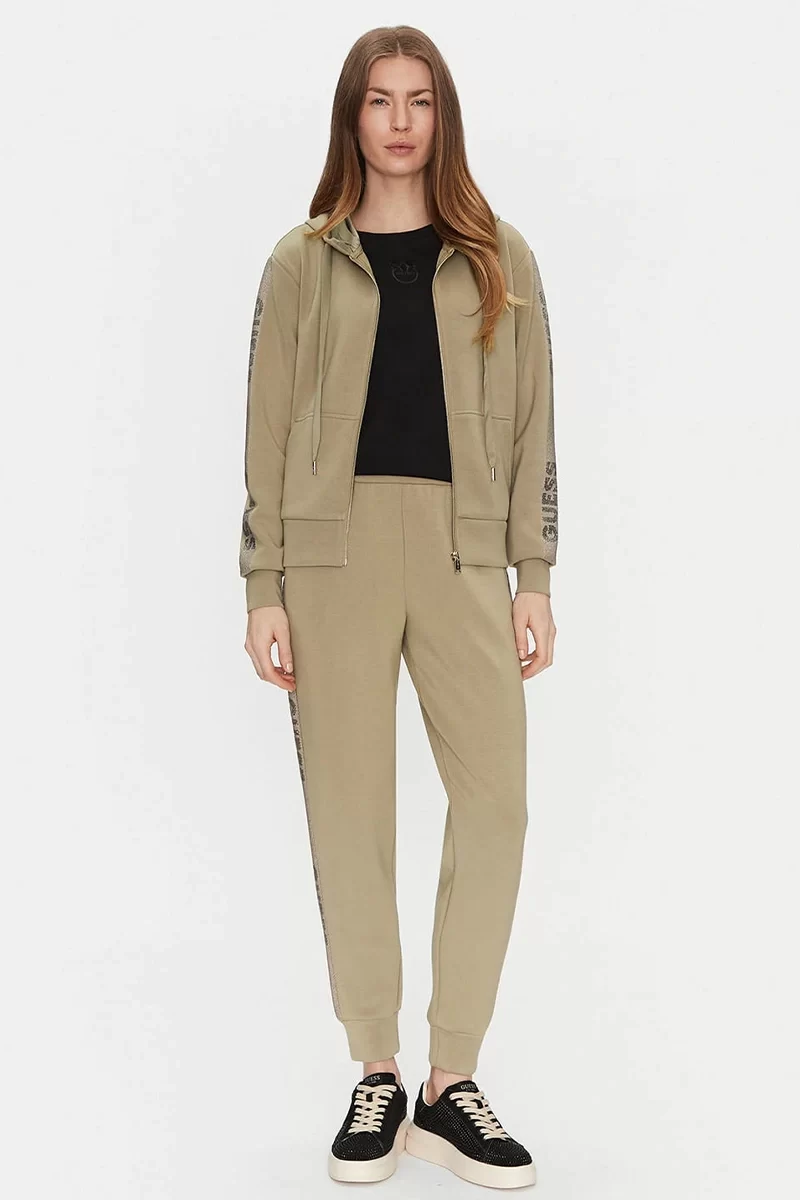 Guess Vıctoıre Scuba Pants Kadın Haki Eşofman Altı W5RB00KBYE2-A90O
