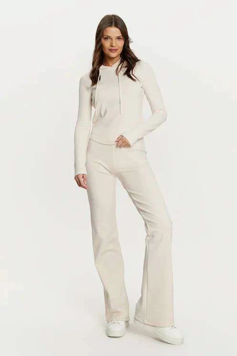 Guess Steffı Flare Pants Kadın Krem Eşofman Altı V5RB06KCLH0-G6F4