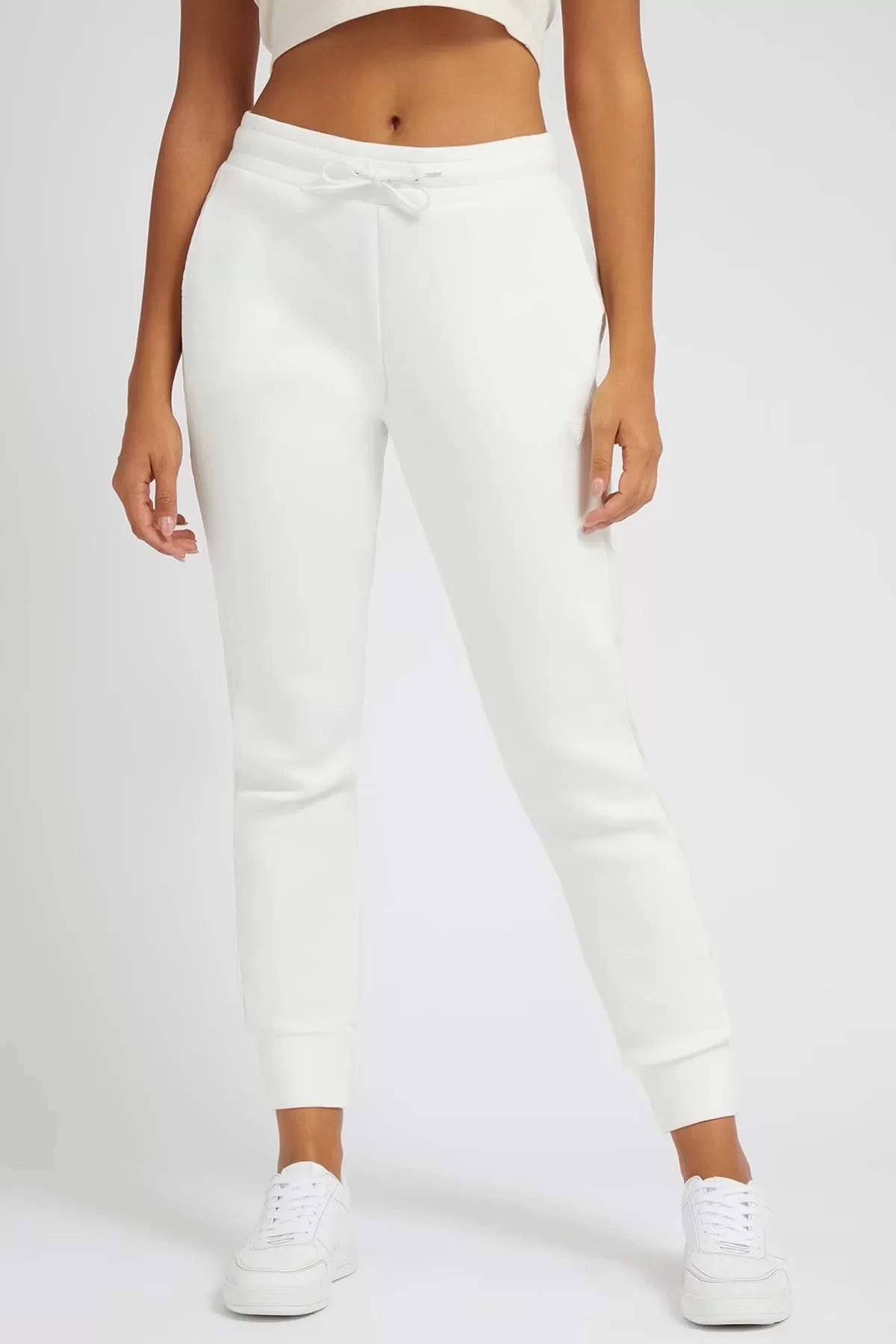 Guess Allıe Scuba Jogger Pant Kadın Krem Eşofman Altı V2YB18K7UW2-G6K5