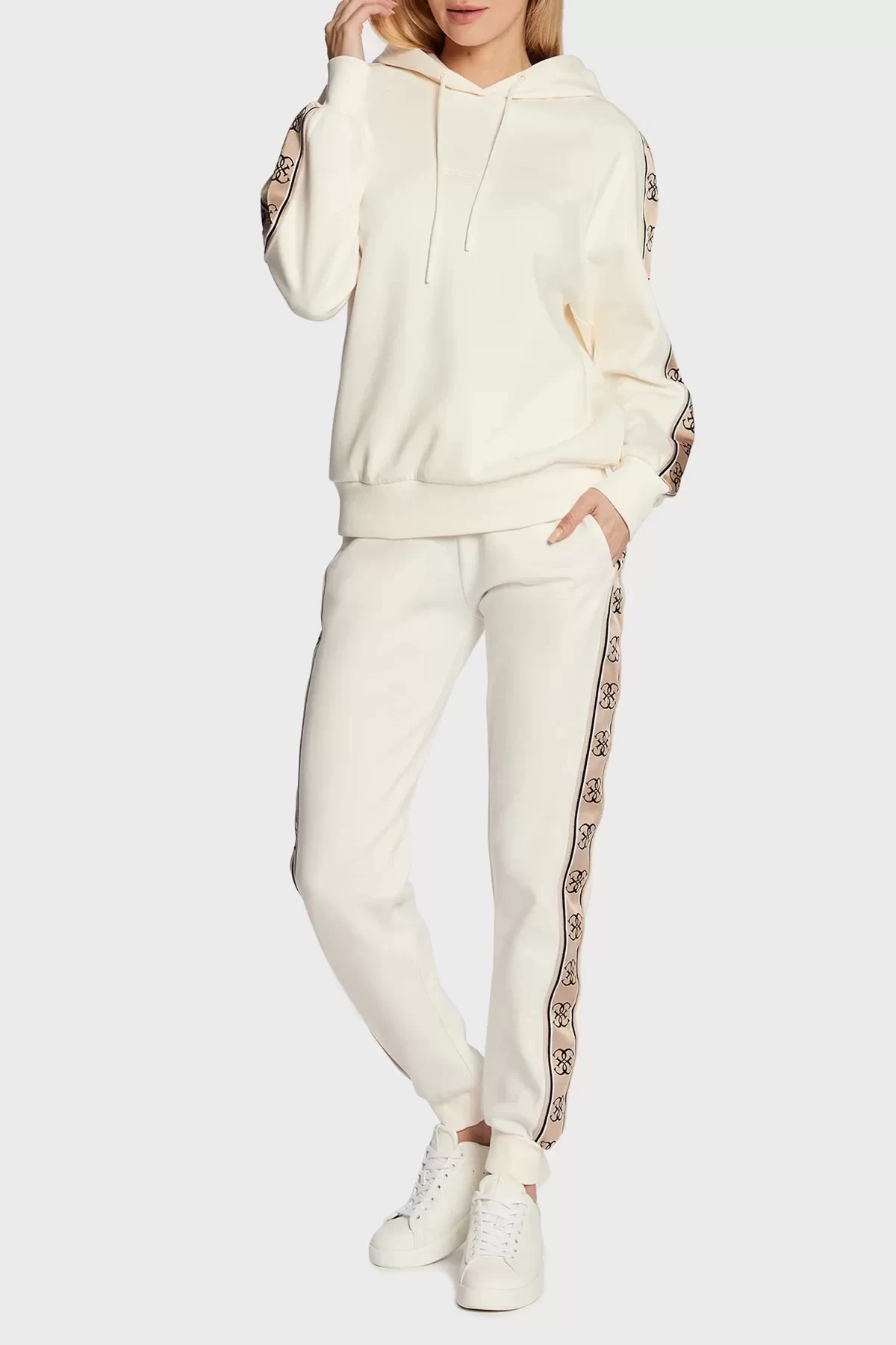 Guess Brıtney Jogger Kadın Ekru Eşofman Altı V2YB15KB3P2-G6K5