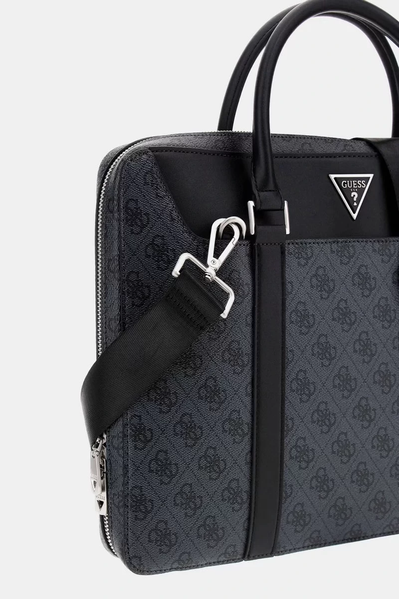 Guess Parma Document Case W Handles Erkek Siyah Laptop Çantası HMEVZLP3138-BLA