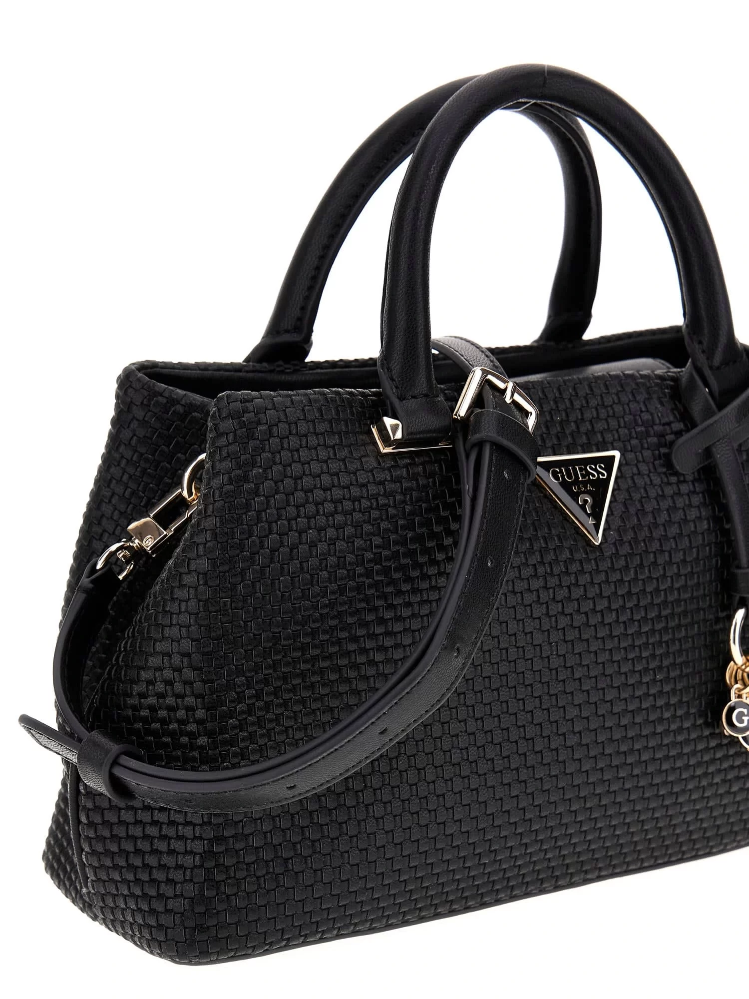 Guess Phaedra Small Satchel Kadın Siyah Çapraz Çanta HWWG9638050-BLA
