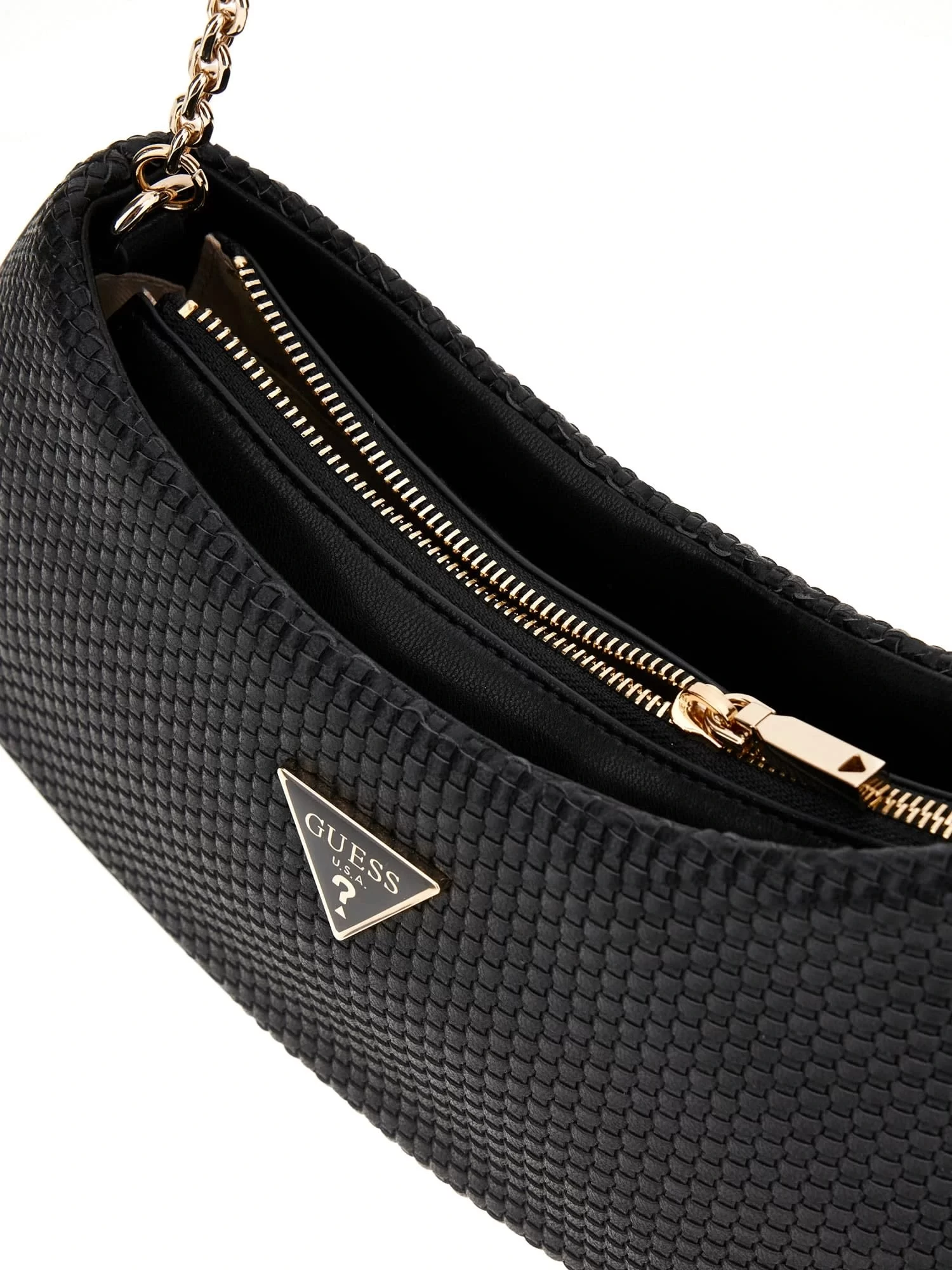 Guess Phaedra Top Zıp Shoulder Bag Kadın Siyah Çapraz Çanta HWWG9638170-BLA