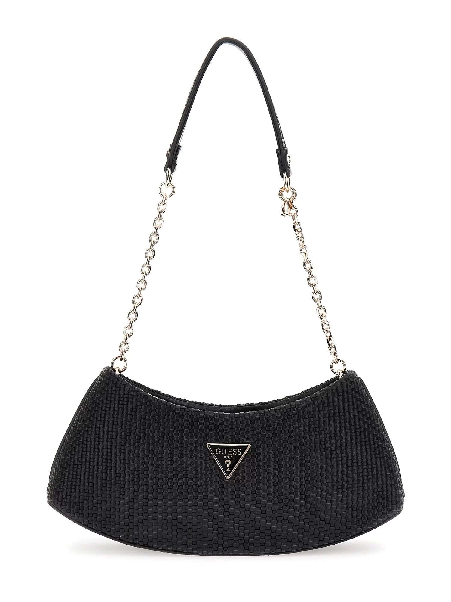 Guess Phaedra Top Zıp Shoulder Bag Kadın Siyah Çapraz Çanta HWWG9638170-BLA