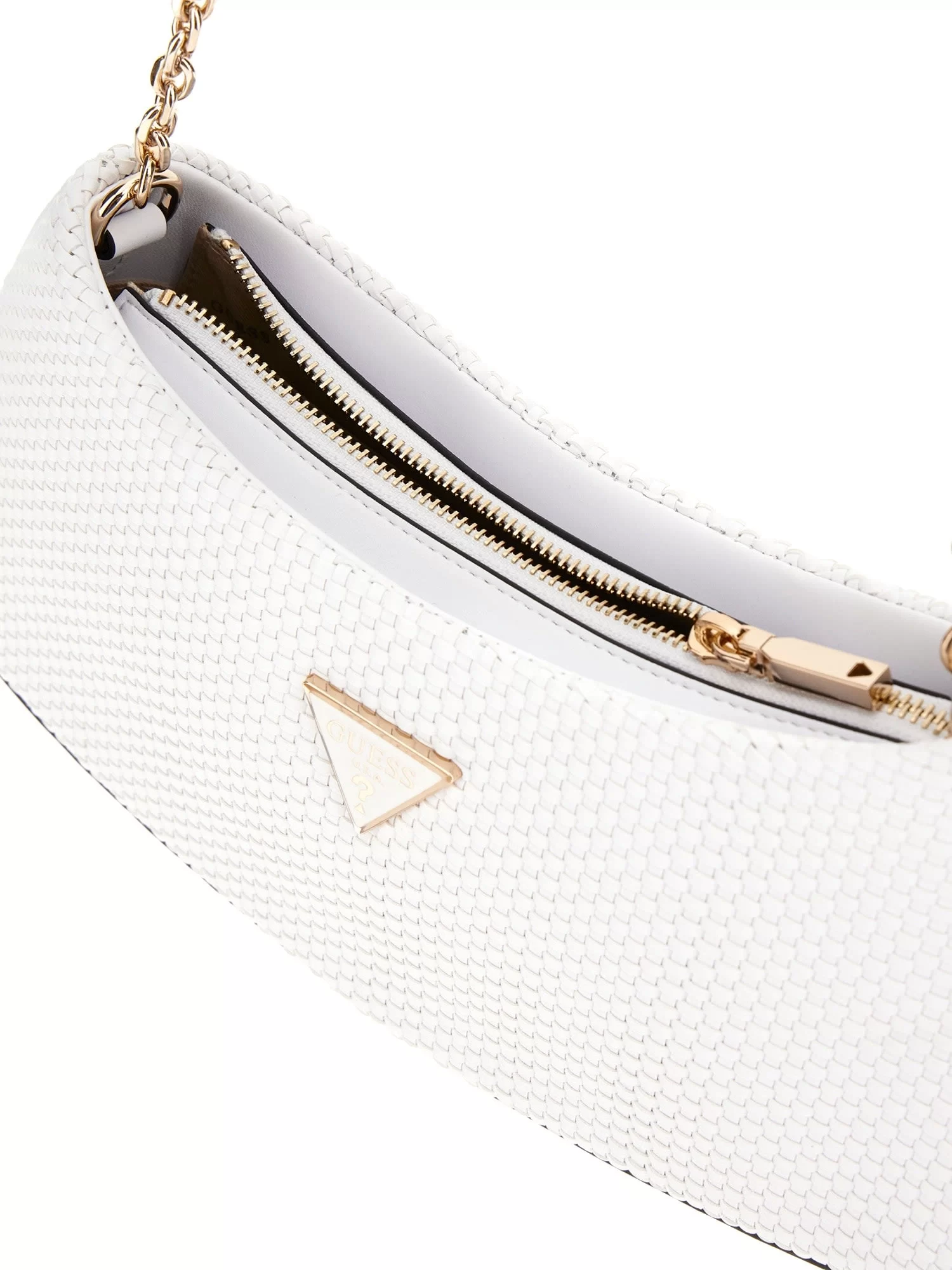 Guess Phaedra Top Zıp Shoulder Bag Kadın Beyaz Çapraz Çanta HWWG9638170-WHI