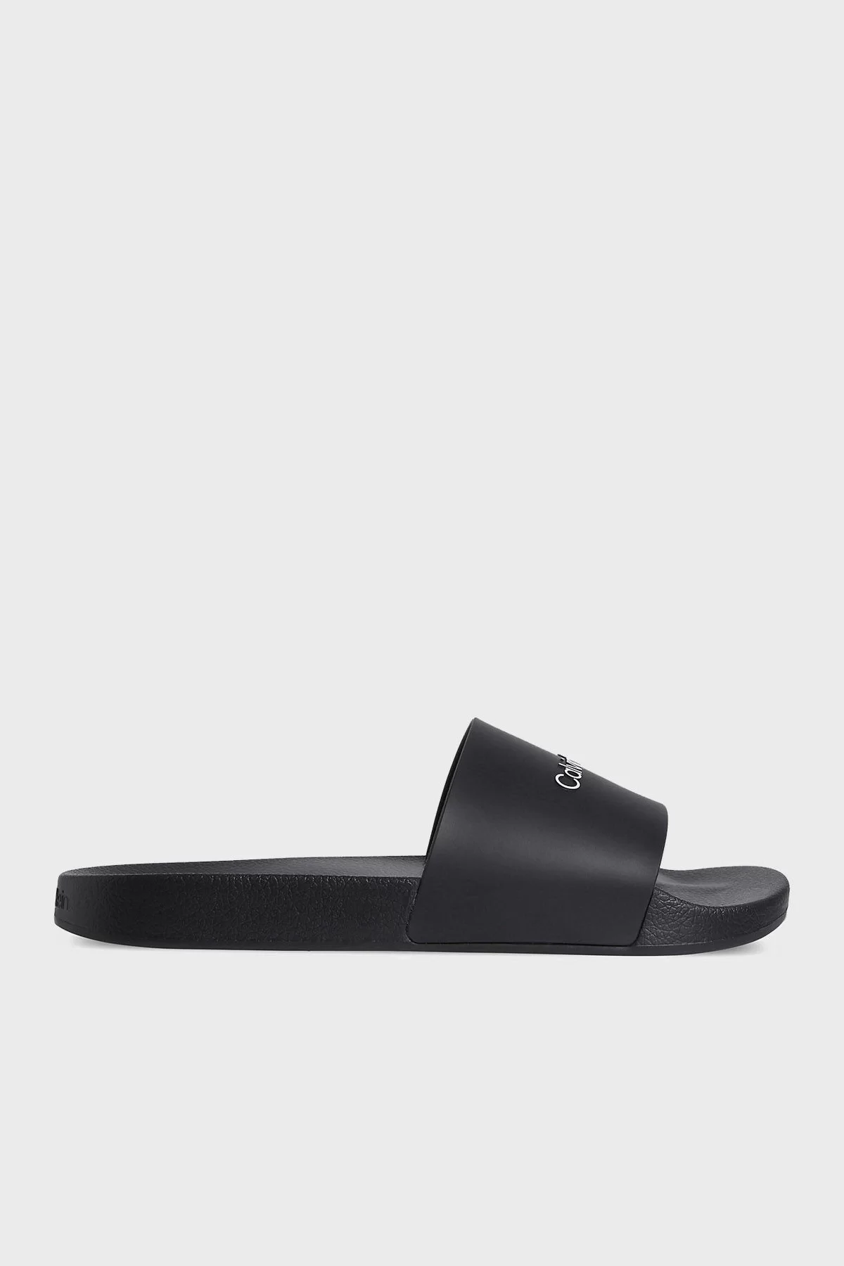 Calvin Klein Erkek Siyah Logolu Terlik