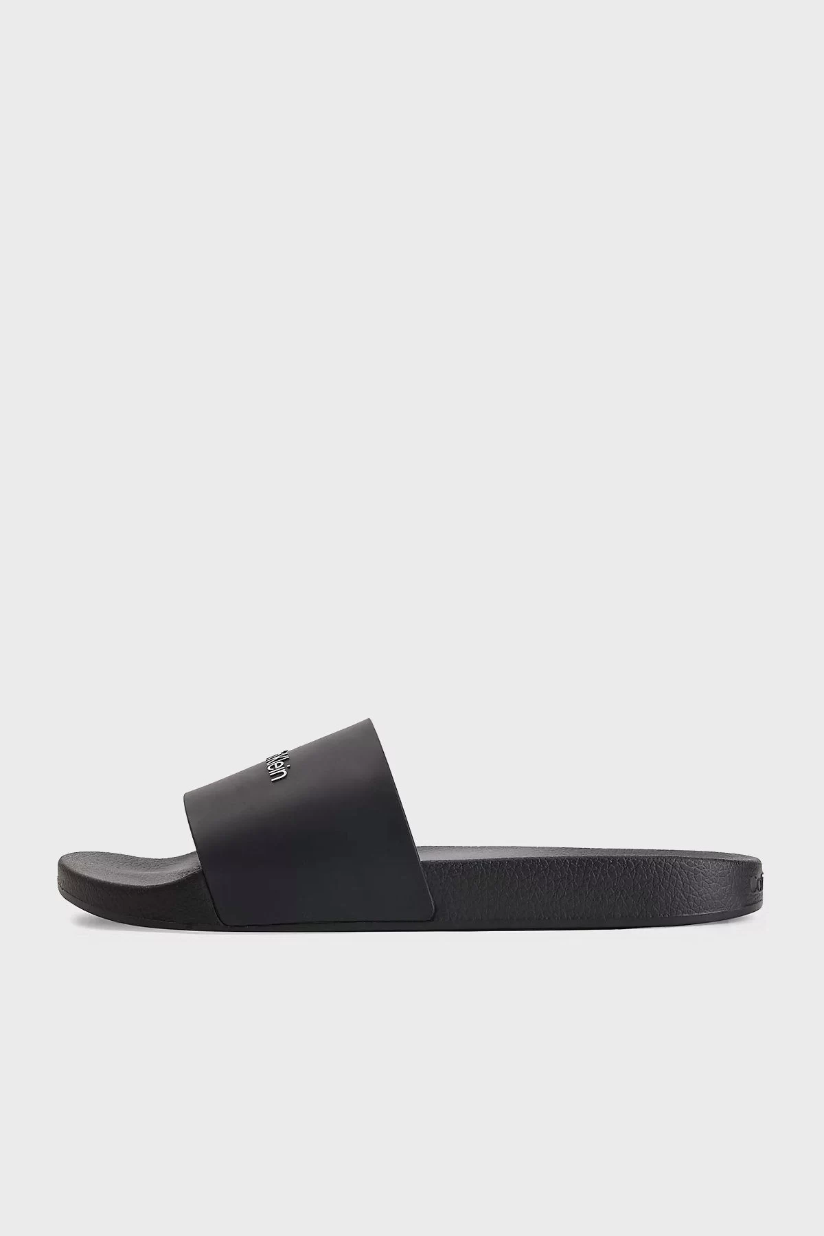 Calvin Klein Erkek Siyah Logolu Terlik