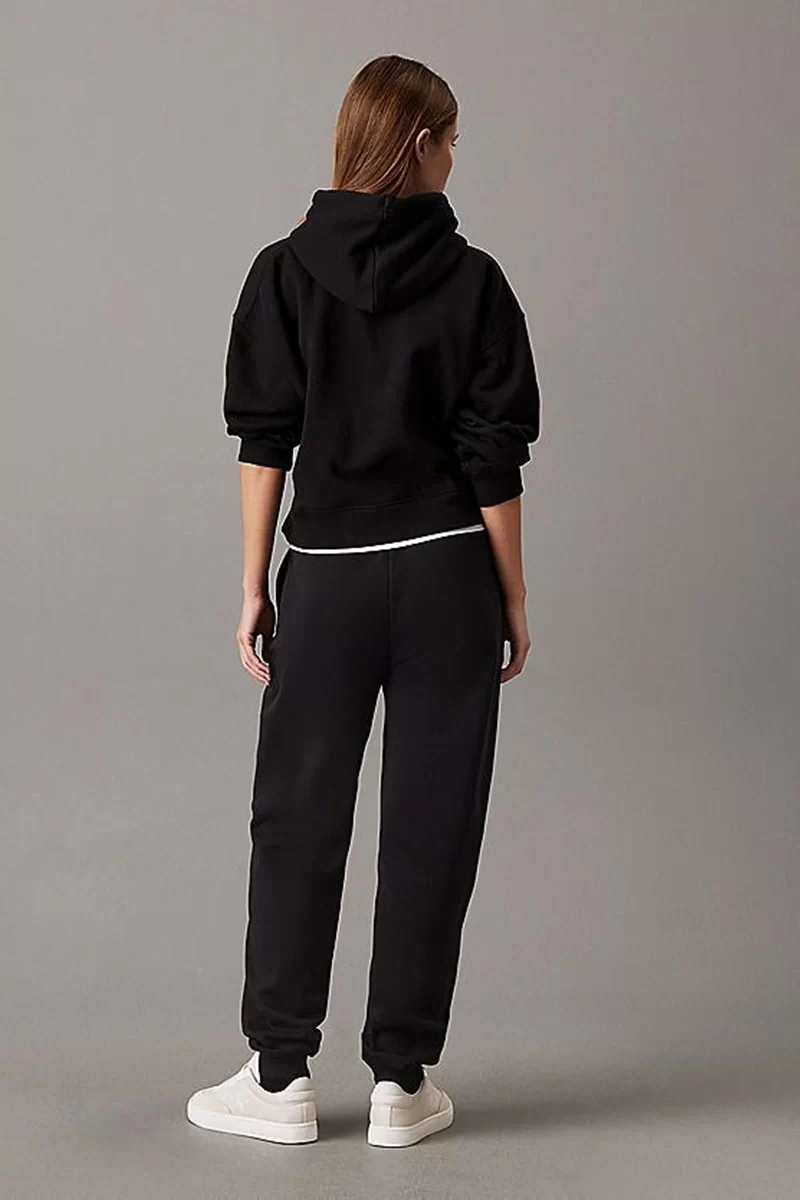 Calvin Klein Kadın Monogram Jogger Siyah Eşorfman Altı