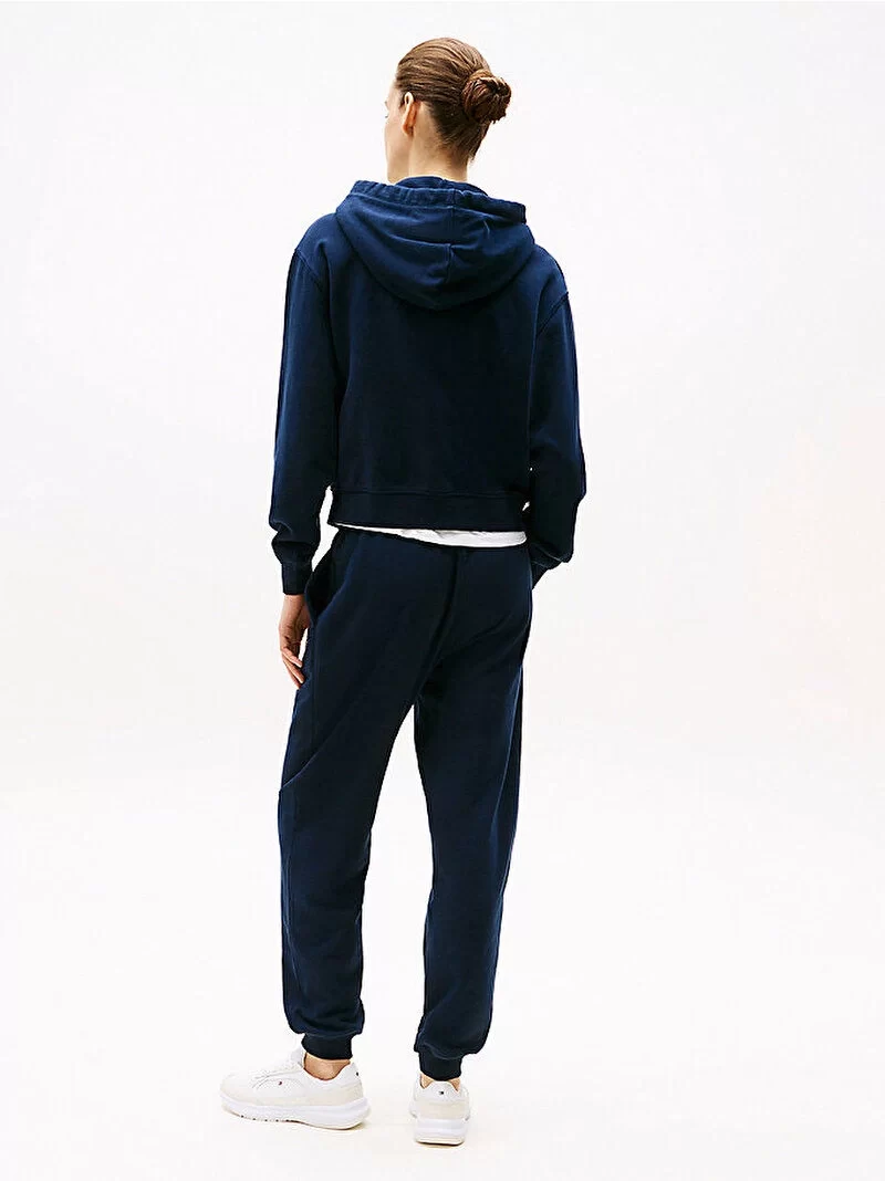 Tommy Hilfiger Kadın Logolu Fermuarlı Sweatshirt