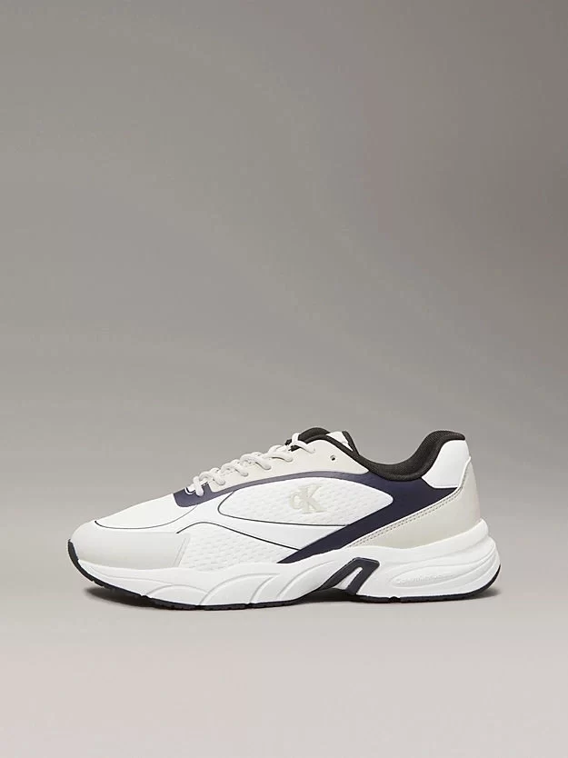 Calvin Klein   Erkek  Beyaz Kalın  Tabanlı Sneaker