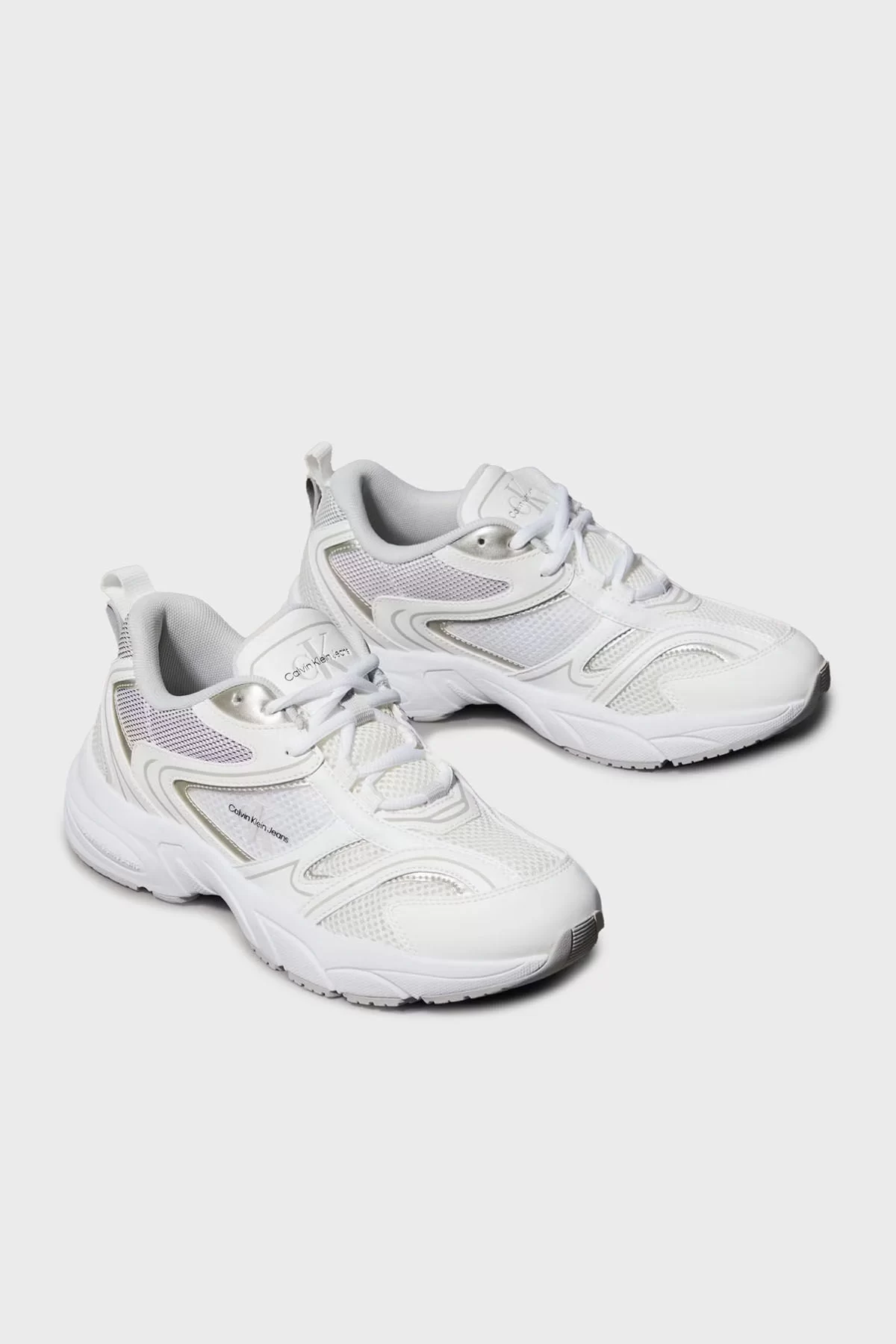 Calvin Klein Kadın Beyaz Retro Sneaker