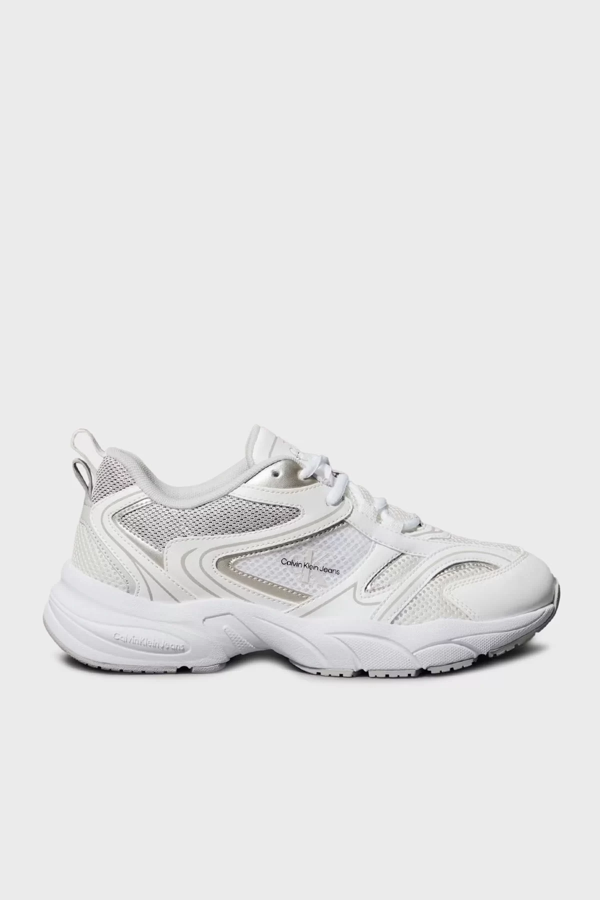 Calvin Klein Kadın Beyaz Retro Sneaker