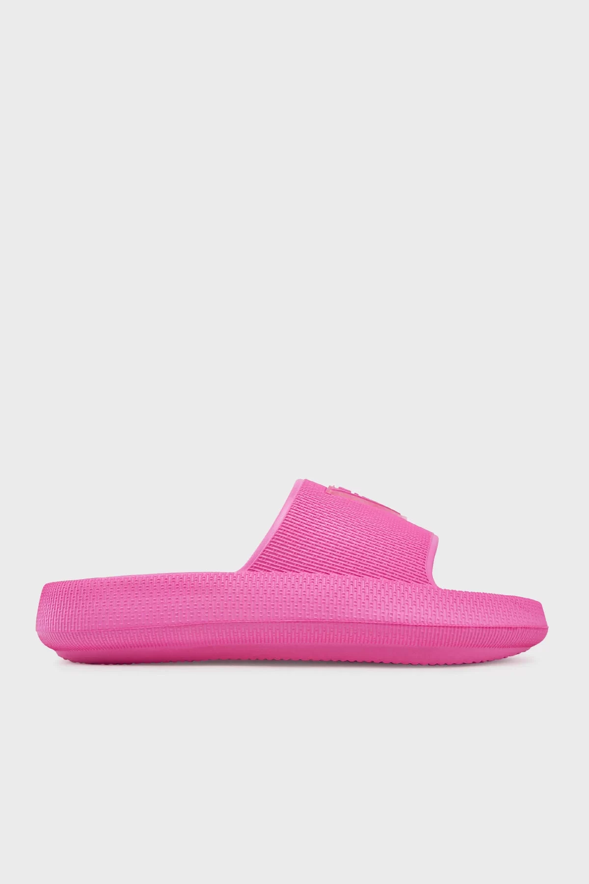 Guess Kadın Pembe Logolu Kauçuk Plaj Terliği