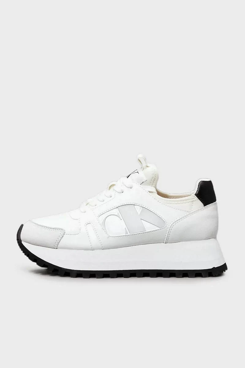 Calvin Klein  Kadın Platform Spor Taban Beyaz Sneaker