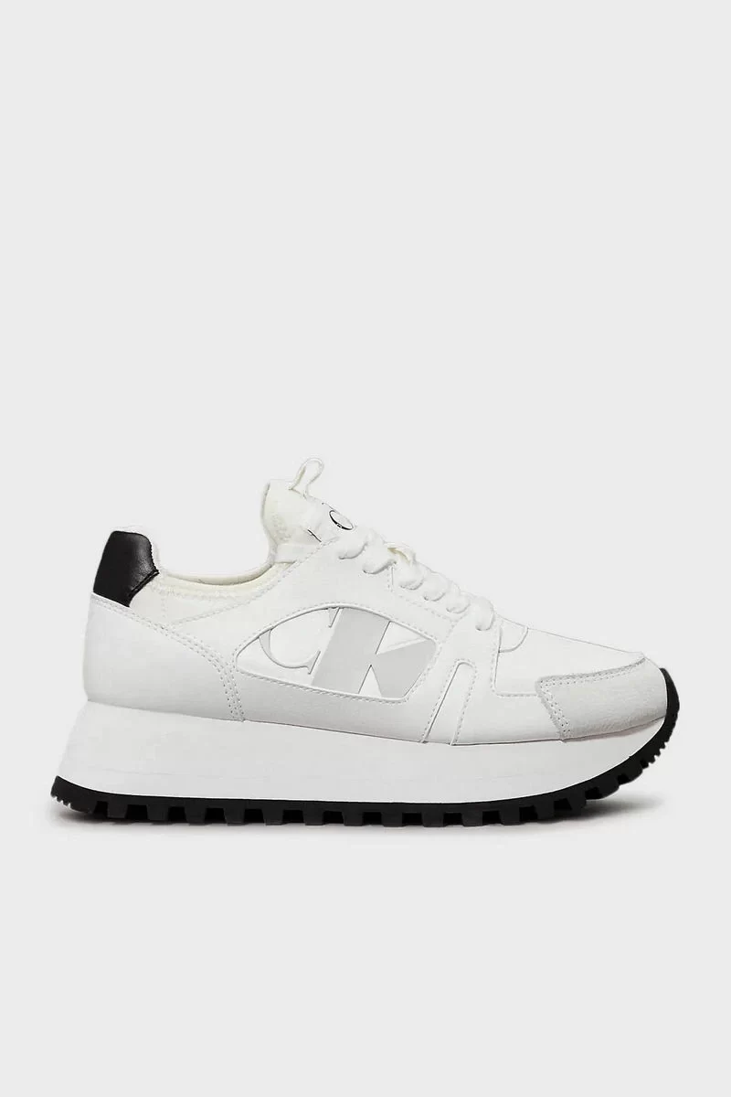 Calvin Klein  Kadın Platform Spor Taban Beyaz Sneaker