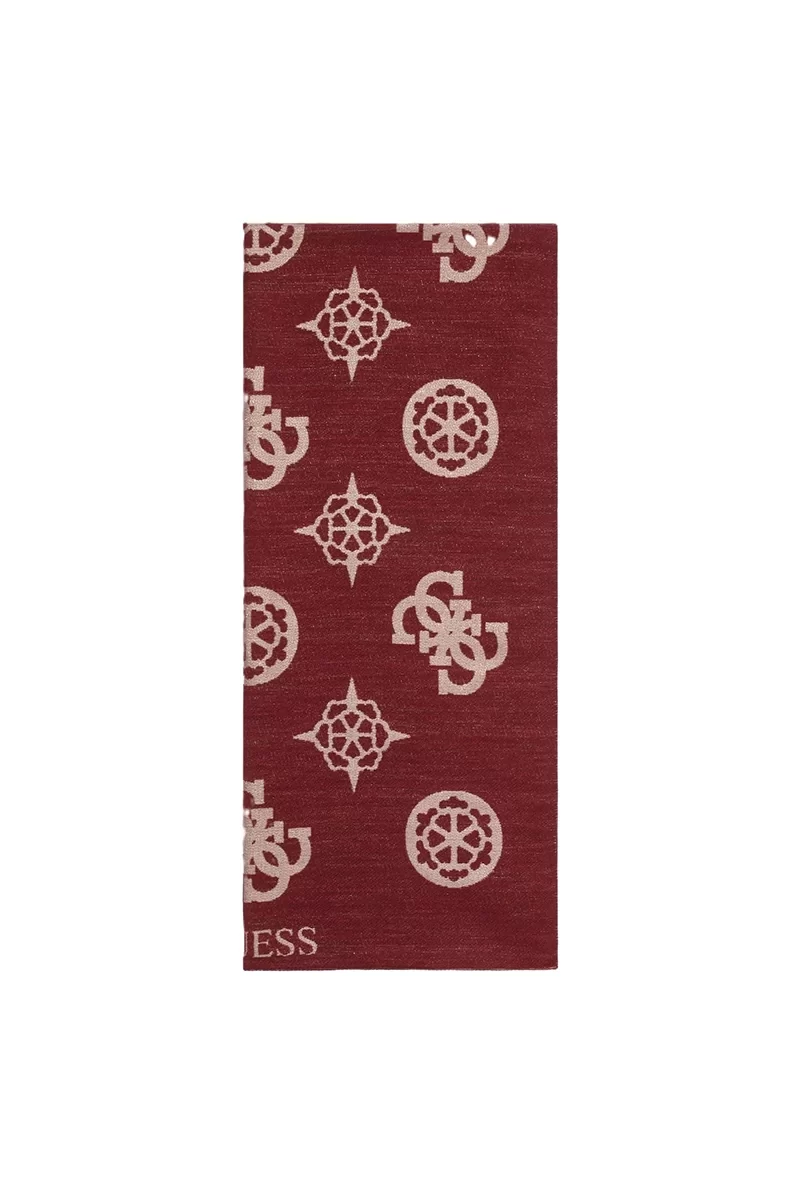 Guess Scarf Jacquard 80X180 Kadın Bordo Şal AW5190POL03-FUC