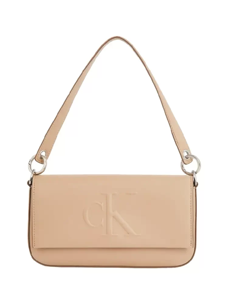 SCULPTED FLAP SHOULDER POUCH