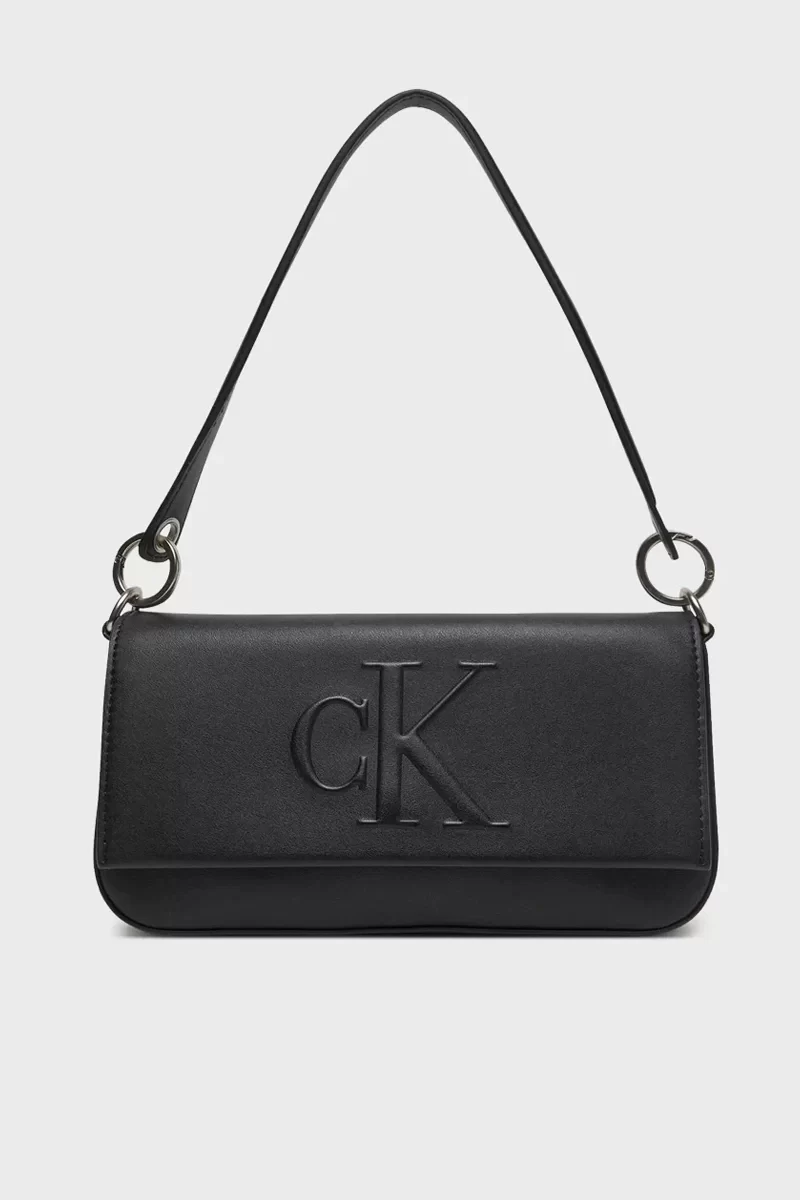 SCULPTED FLAP SHOULDER POUCH