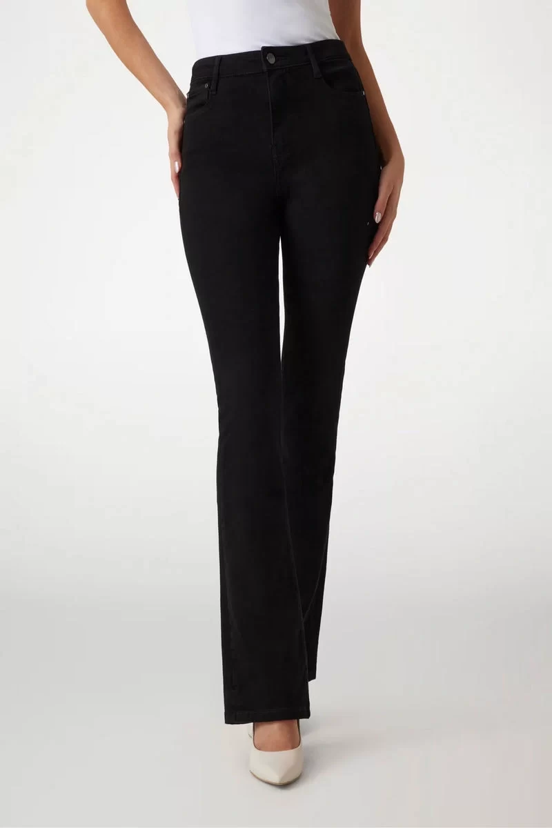 Guess Sexy Flare Kadın Siyah Pantolon W5RA0LD5LM1-SDBC