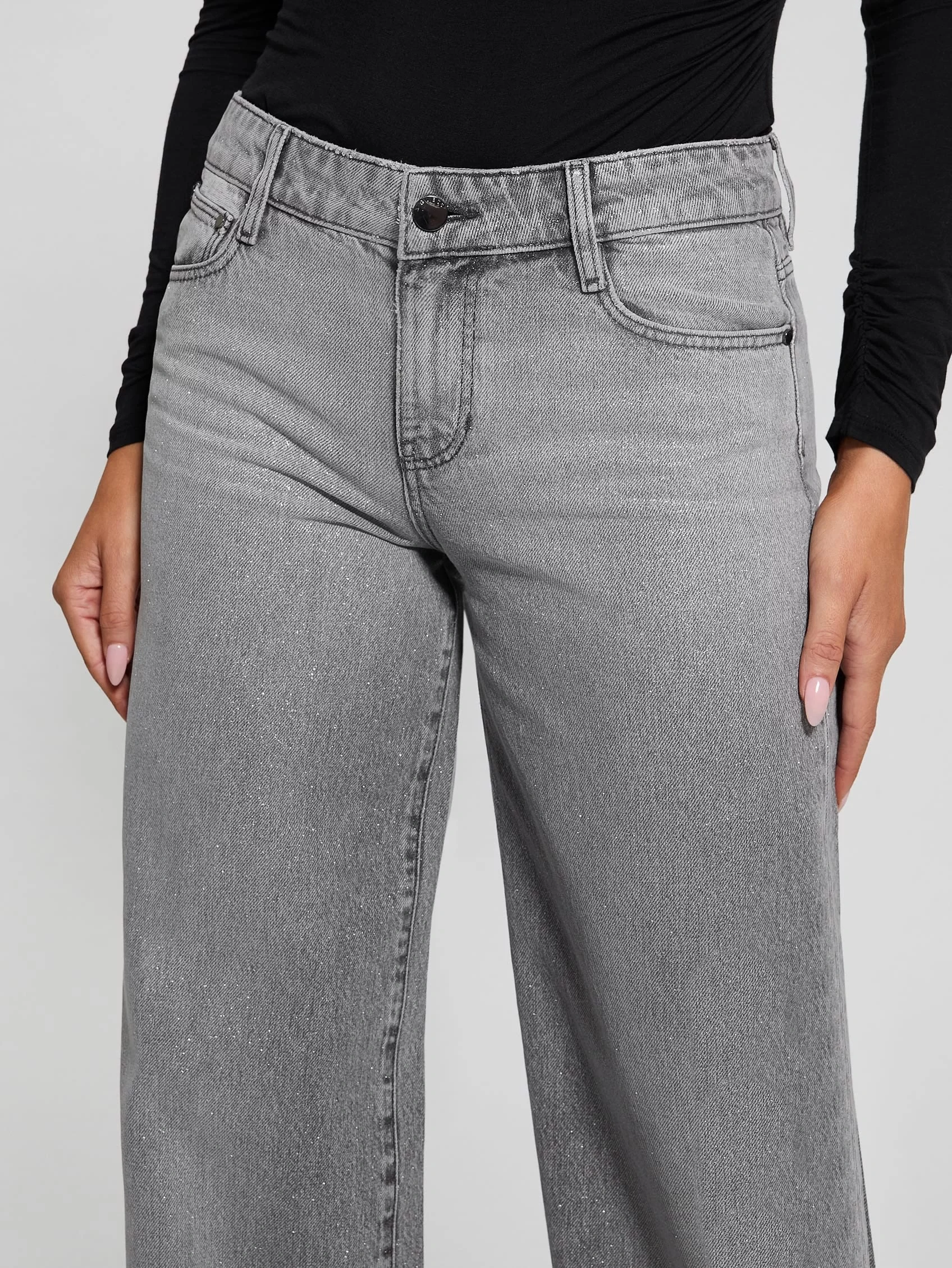 Guess Sexy Palazzo Kadın Gri Jeans W5RA96D5M31-S1LN