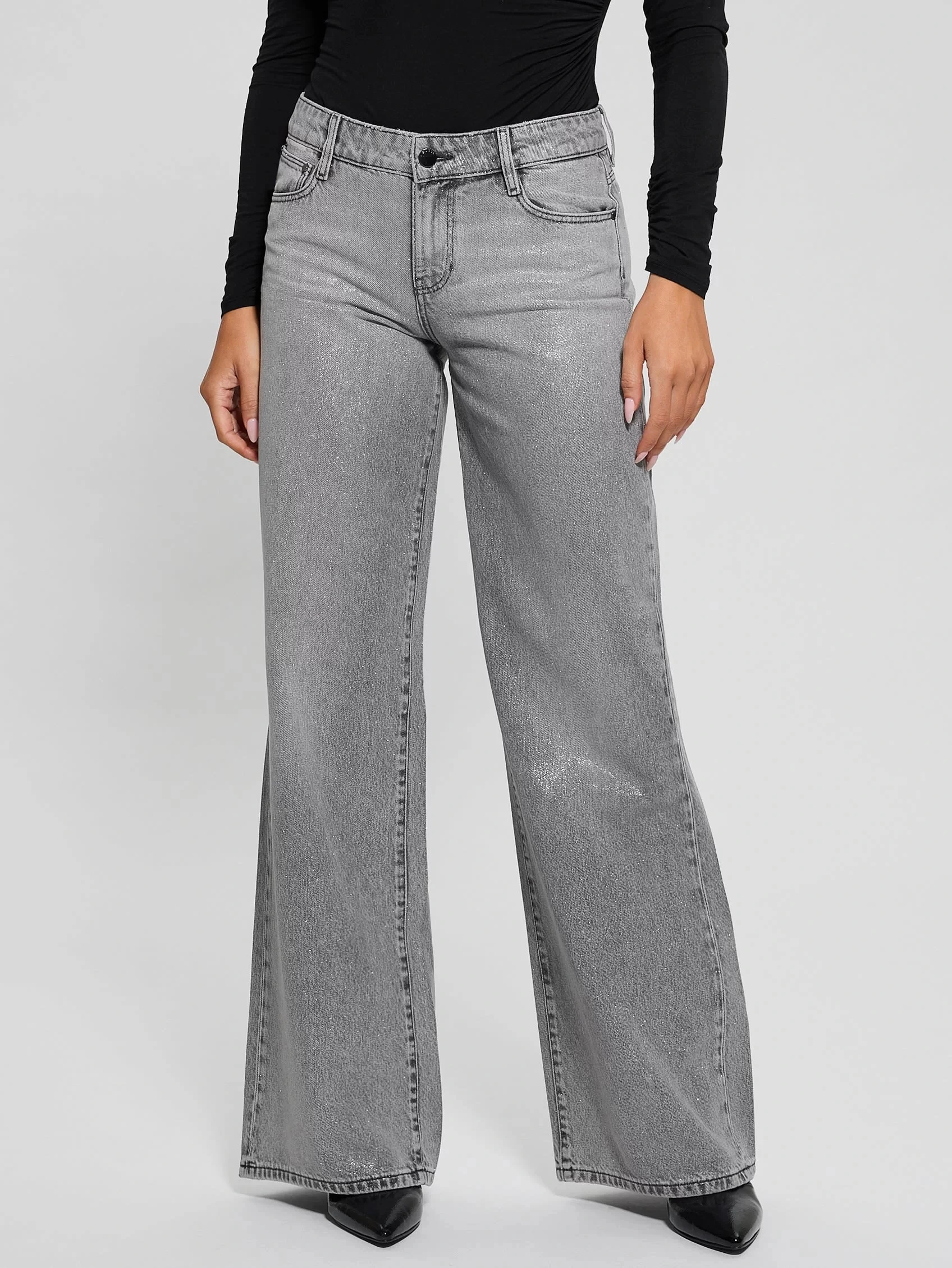 Guess Sexy Palazzo Kadın Gri Jeans W5RA96D5M31-S1LN