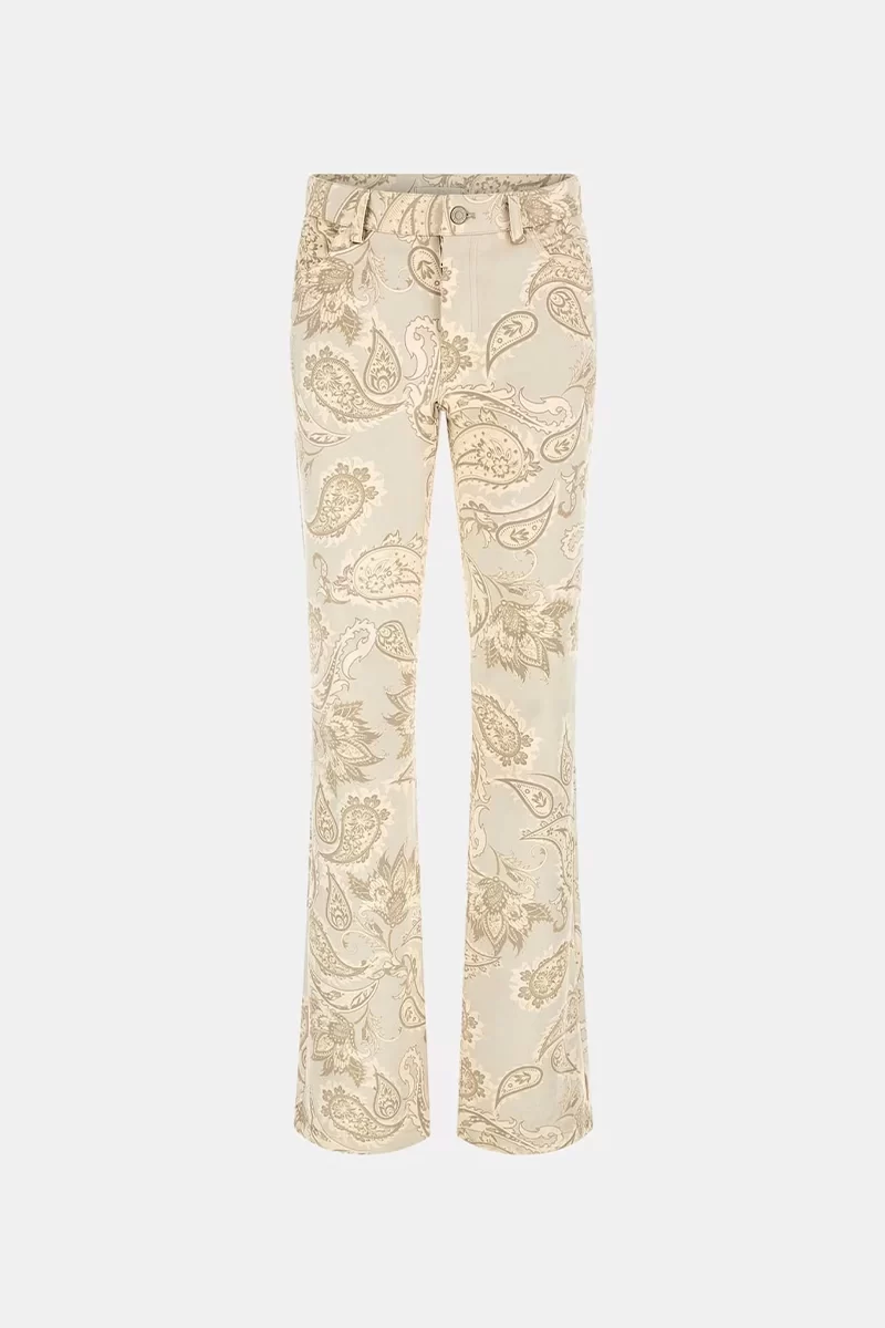 Guess Sexy  Suede Boot Kadın Bej Pantolon W4YA58WGC70-P1HR