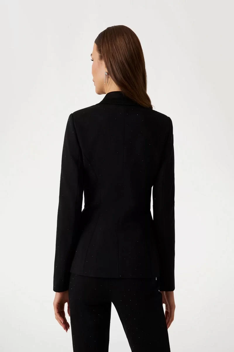 Guess Shımmy Blazer Kadın Siyah Blazer Ceket 5RGN096304A-JBLK