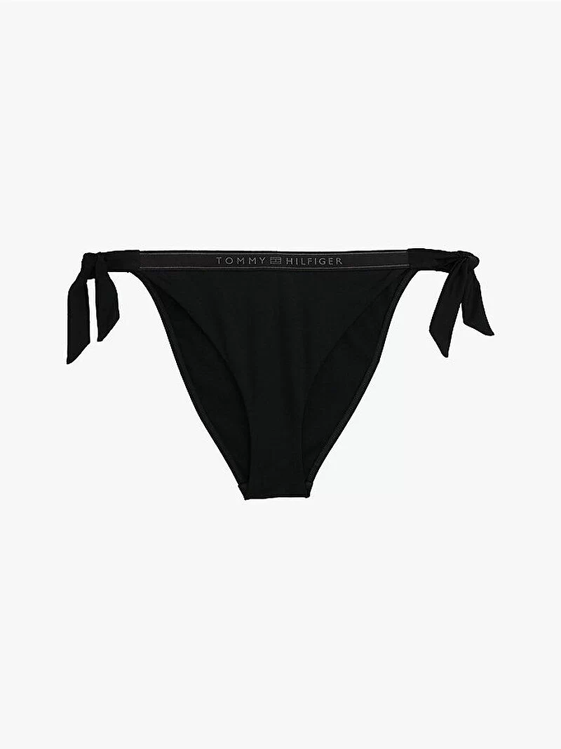 Tommy Hilfiger Kadın Siyah Yan Bağlamalı Bikini Altı