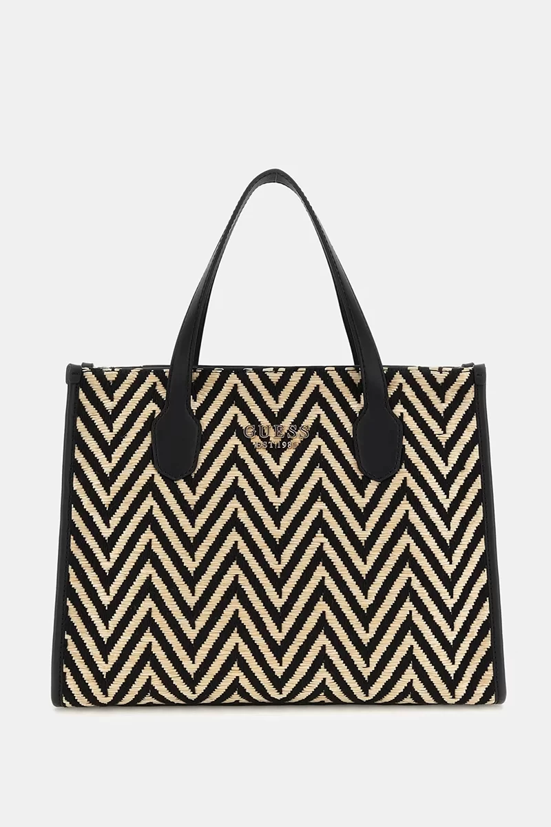 Guess Sılvana 2 Compartment Tote Kadın Siyah El Çantası HWCV8665220-BLA