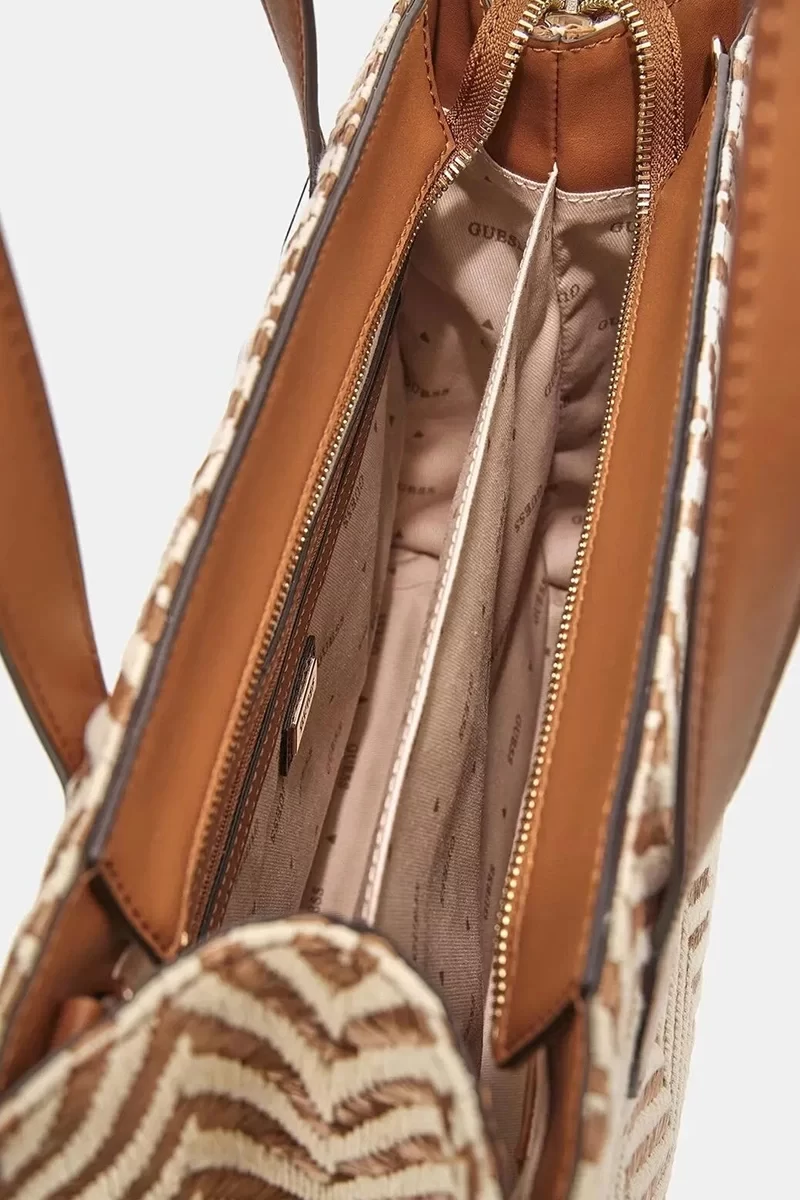 Guess Sılvana 2 Compartment Tote Kadın Kahverengi El Çantası HWCV8665220-COG