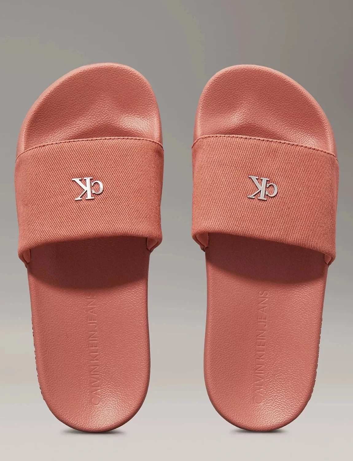 Calvin Klein Kadın  Turuncu Slide Monogram   Terlik
