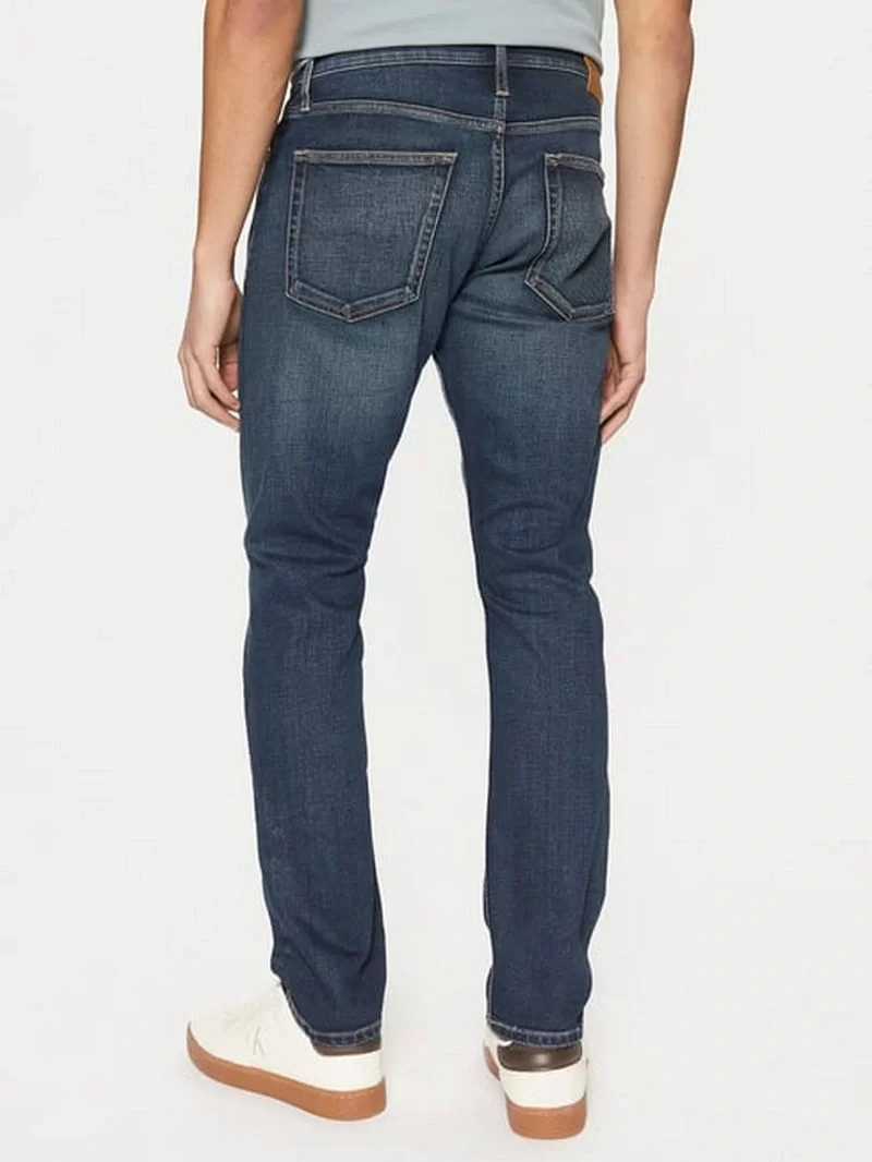 Calvin Klein Erkek  Normal Paça Denim Mavi Kot Pantolon