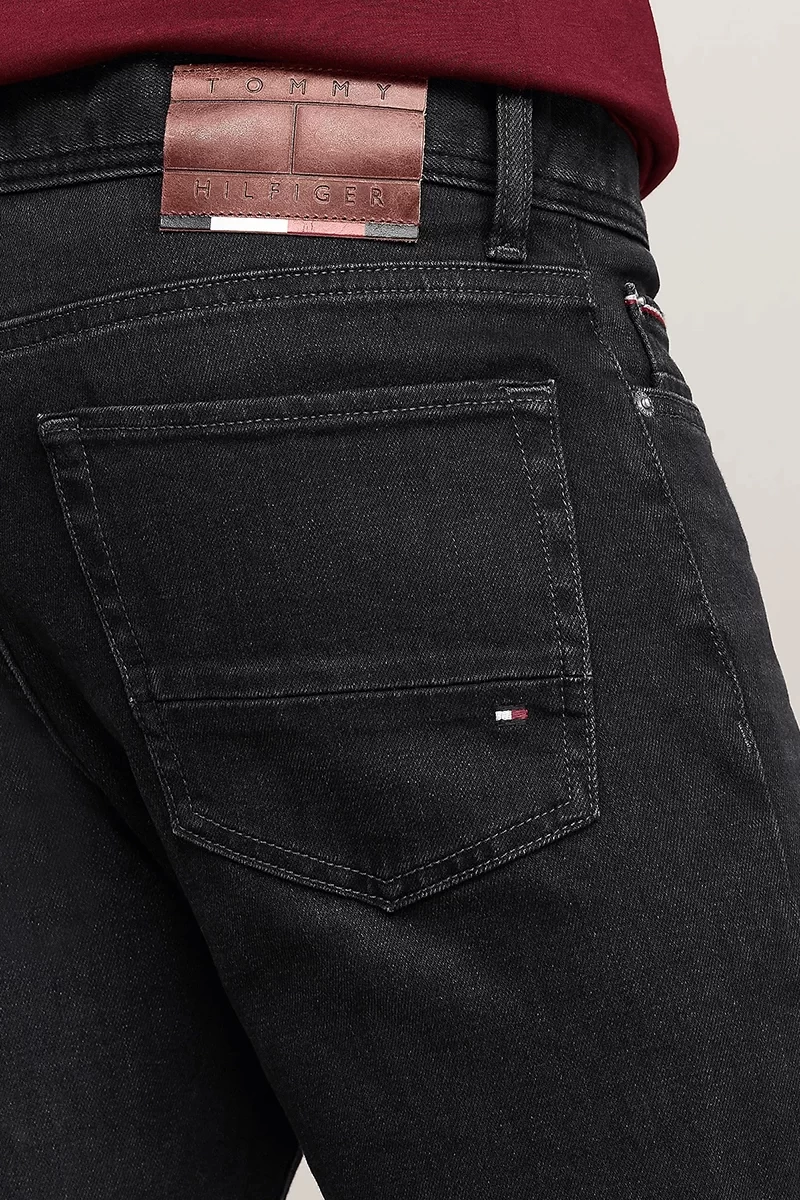 Tommy Hilfiger Erkek Bleccker Siyah Slim Kot Pantolon