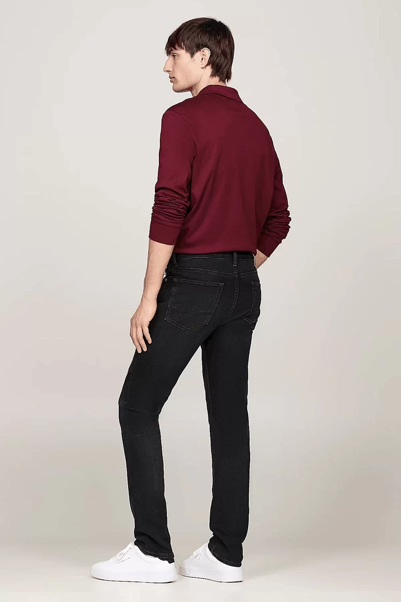 Tommy Hilfiger Erkek Bleccker Siyah Slim Kot Pantolon