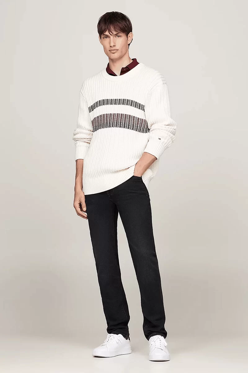 Tommy Hilfiger Erkek Bleccker Siyah Slim Kot Pantolon