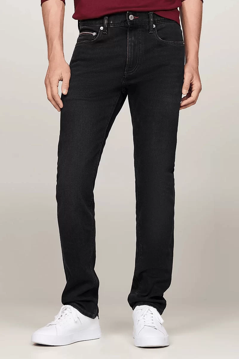 Tommy Hilfiger Erkek Bleccker Siyah Slim Kot Pantolon