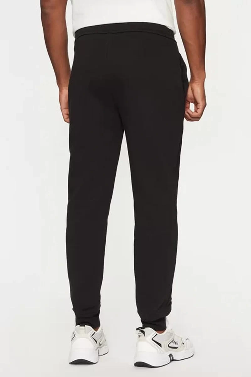 Calvin Klein Erkek Şerit Logo Slim Fit Siyah Eşofman Altı