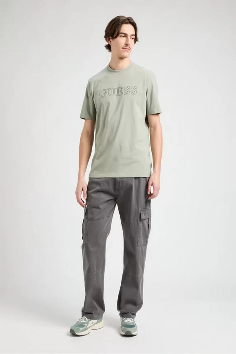 Guess Ss Alphy T-Shırt Erkek Yeşil T-Shirt Z2YI11J1314-G855