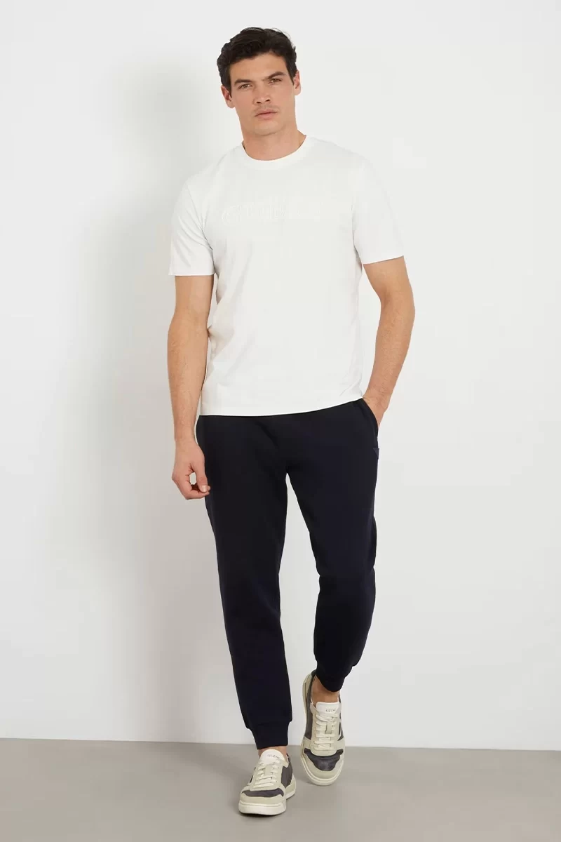 Guess Ss Alphy T-Shırt Erkek Krem T-Shirt Z2YI11J1314-SCFY