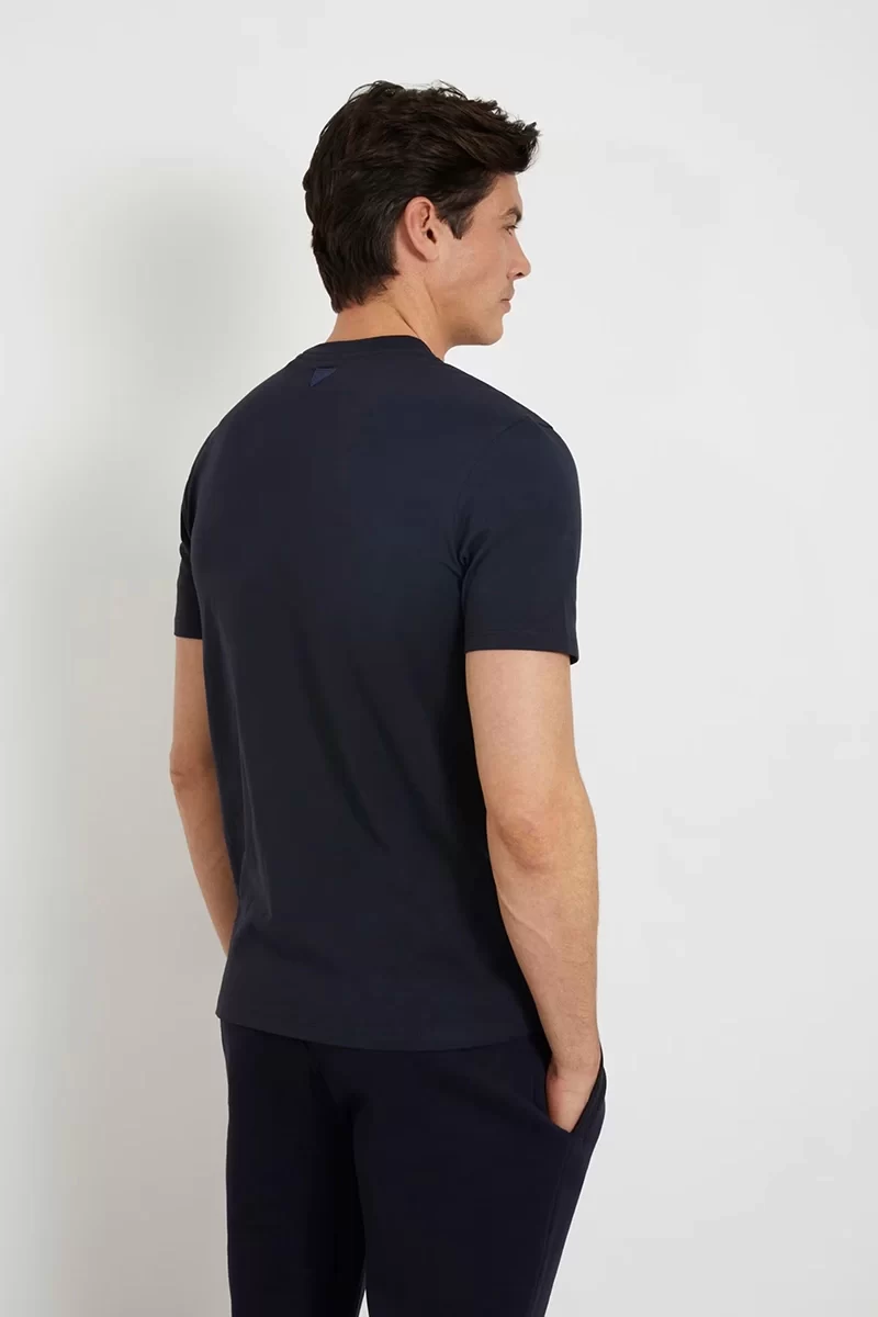 Guess Ss Alphy T-Shırt Erkek Lacivert T-Shirt Z2YI11J1314-DPM