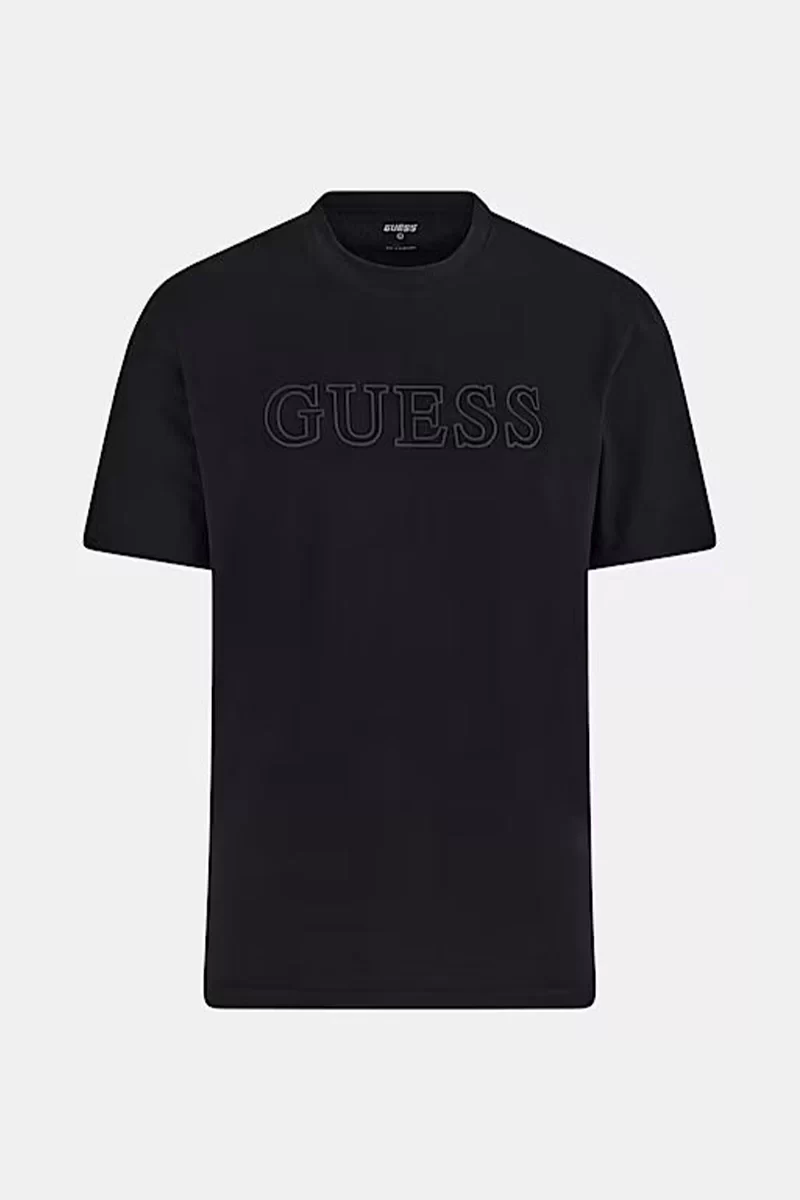 Guess Ss Alphy T-Shırt Erkek Siyah T-Shirt Z2YI11J1314-JBLK