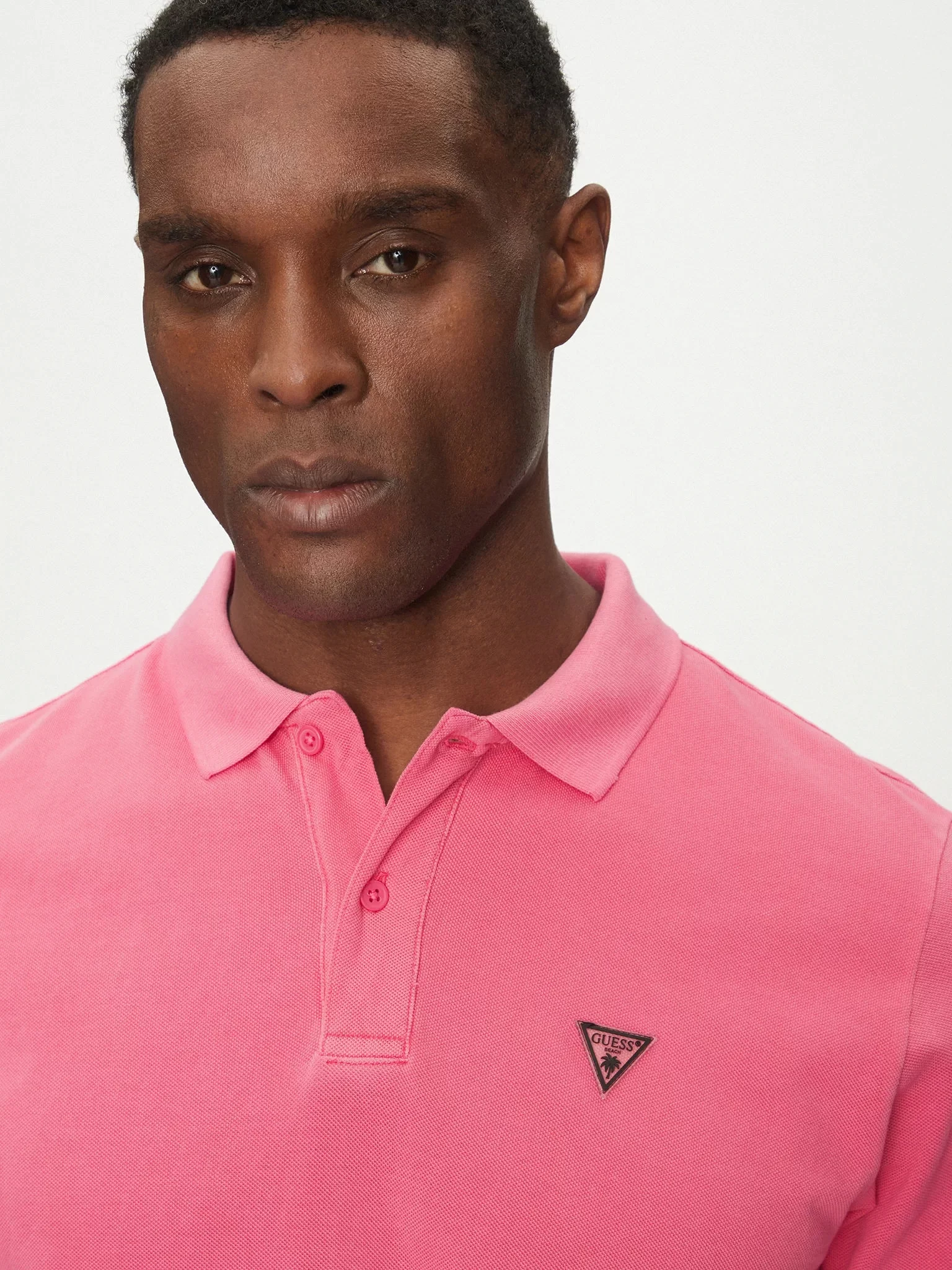 Guess Ss Basıc Gd Polo Erkek Pembe T-Shirt F5GP00K9WF1-A60L