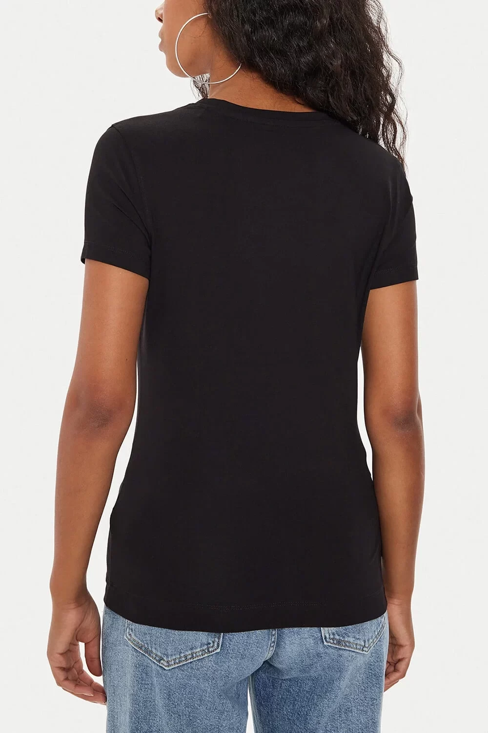 Guess Ss Cn Leo Trıangle Tee Kadın Siyah T-Shirt W4YI15J1314-JBLK