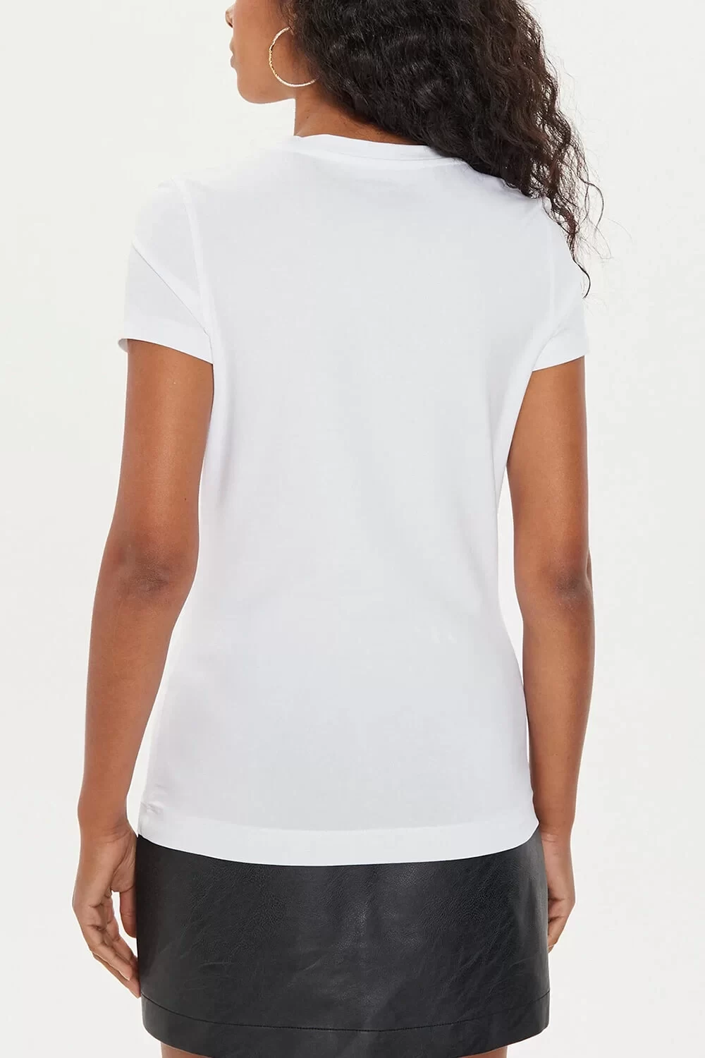 Guess Ss Cn Leo Trıangle Tee Kadın Beyaz T-Shirt W4YI15J1314-G011