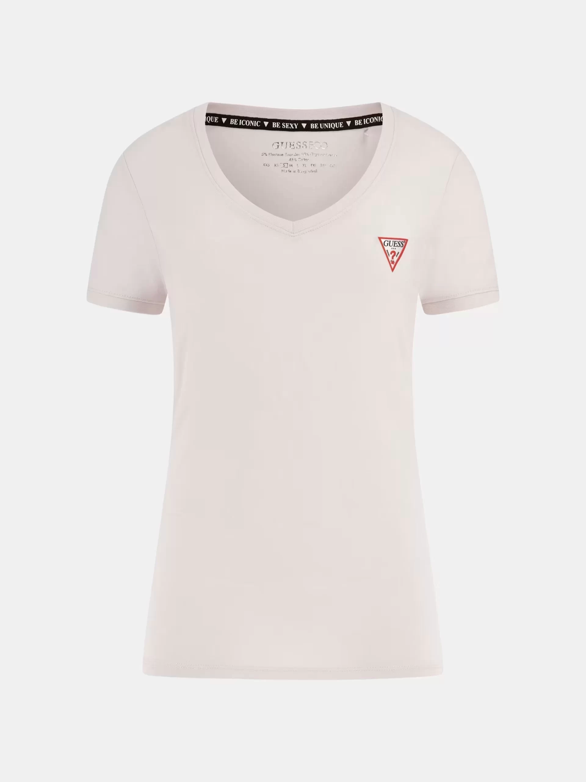 Guess Ss Vn Mını Trıangle Tee Kadın Pembe T-Shirt W2YI45J1314-A60W