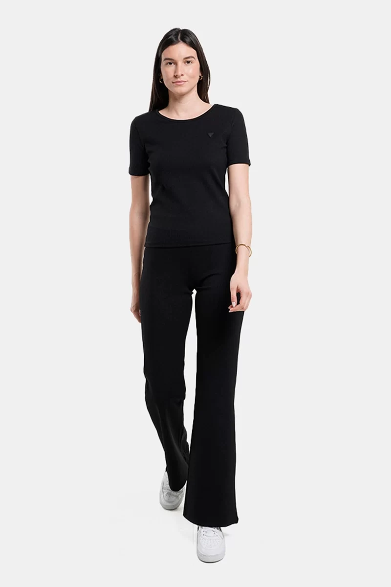 Guess Steffı Ss T-Shırt Kadın Siyah T-Shirt V5RI04KCLH0-JBLK