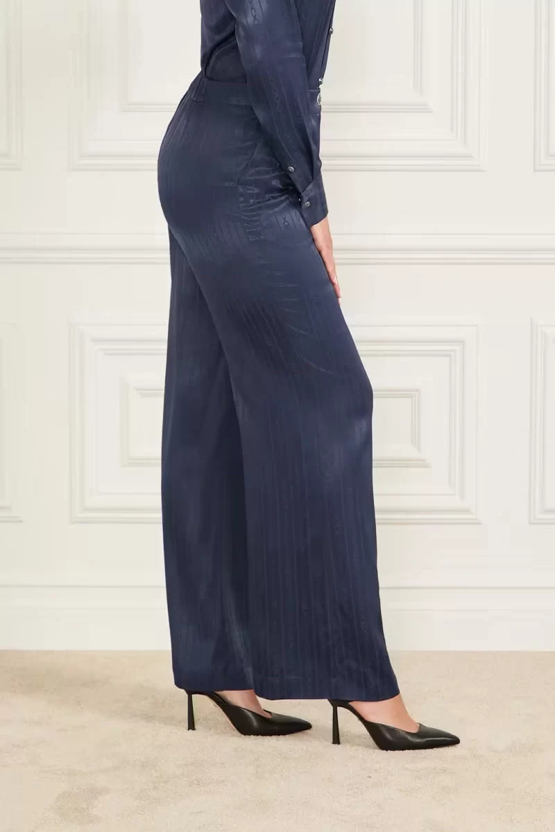 Guess Stella Straıght Pant Kadın Lacivert Pantolon 5RGB117169A-FB9C
