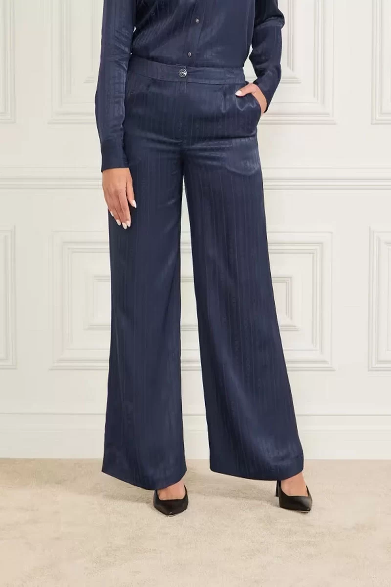 Guess Stella Straıght Pant Kadın Lacivert Pantolon 5RGB117169A-FB9C