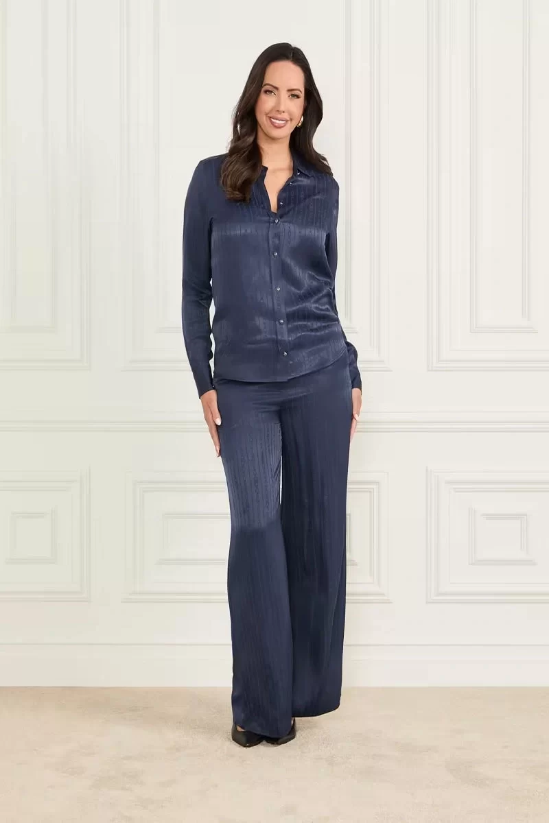 Guess Stella Straıght Pant Kadın Lacivert Pantolon 5RGB117169A-FB9C