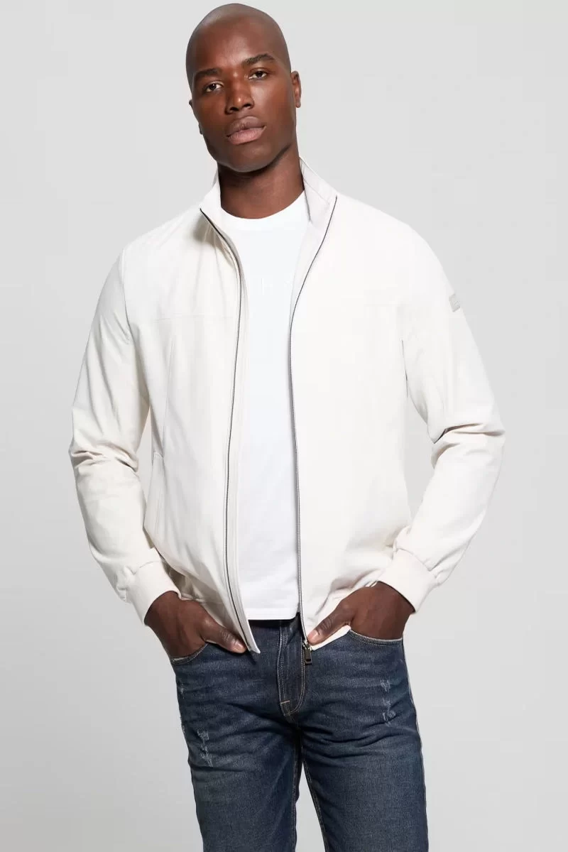Guess Stretch Packable Bomber Erkek Bej Ceket M5RL18WGUP2-G9L9